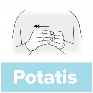 Tecknet för potatis